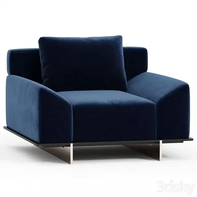 Paolo Castelli IPANEMA Fabric armchair with armrests 