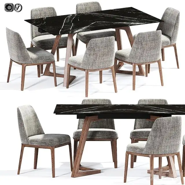 Poliform Sophie Dining Chair Set 02 