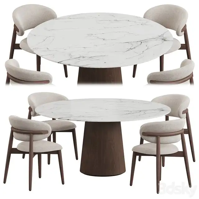 Porro Materic table Oleandro chair Dining set 