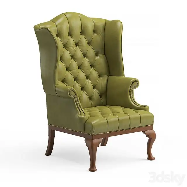 Queen Anne Wing Chair 