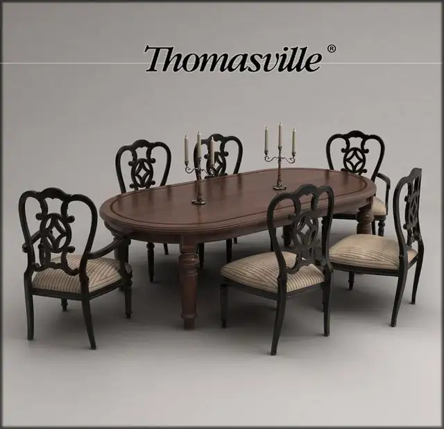 Table and chair Thomasville 