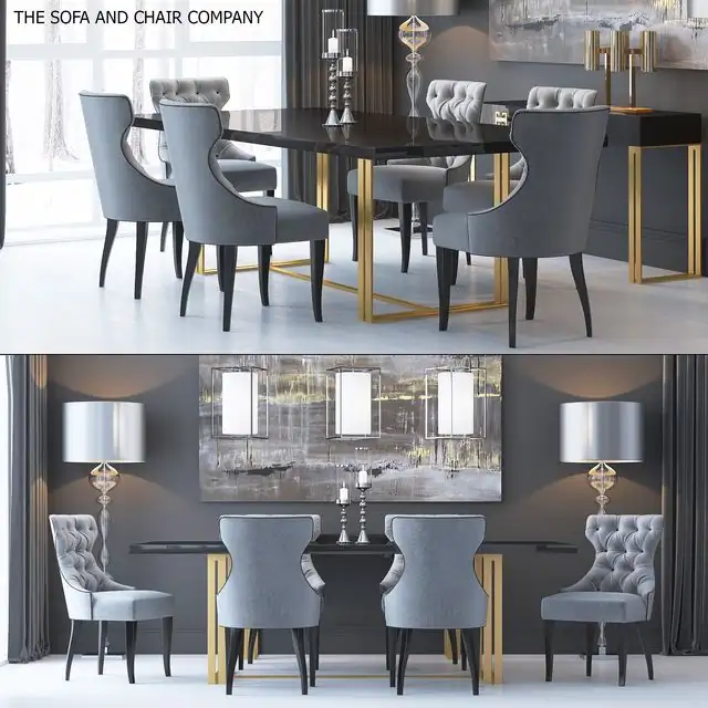 The Sofa & Chair Company Set (table with chair) 
