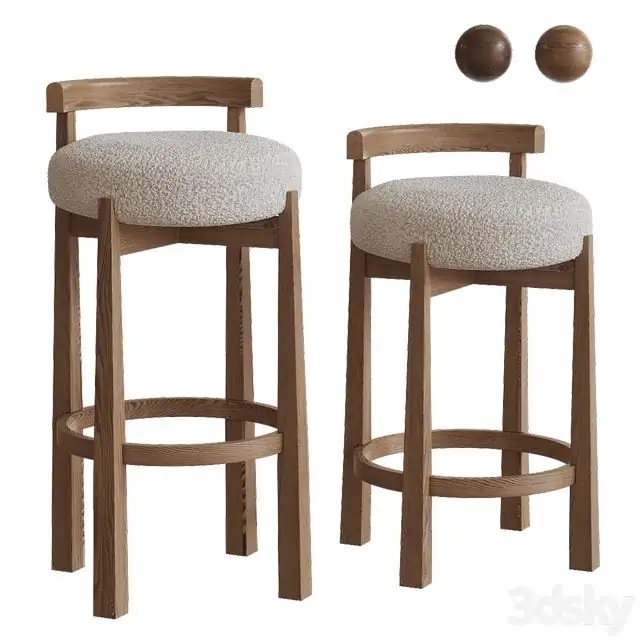 MIREN bar stools by Noho Home in two sizes 
