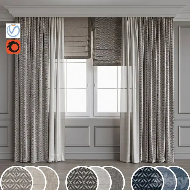 Portiere in a modern stele 8 