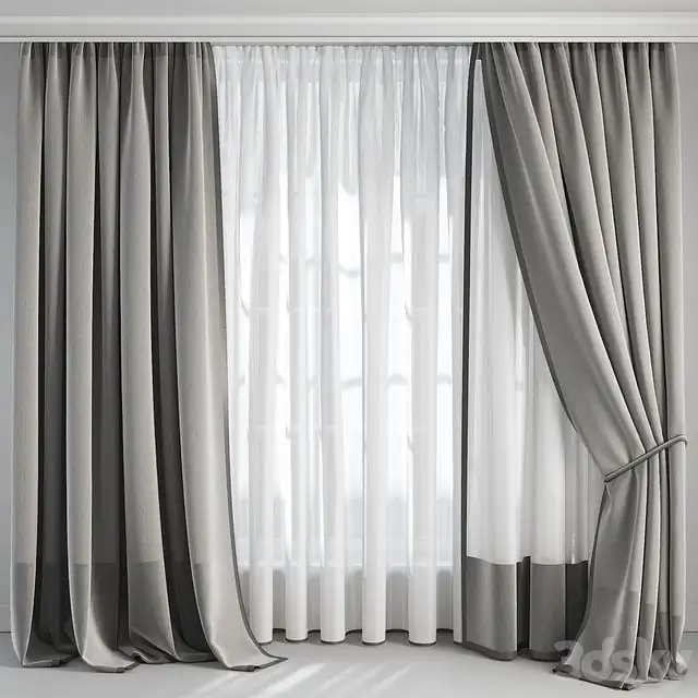 Silk and Cotton Curtain 07 