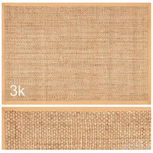 Carpet Set 48 Square Braided Jute 