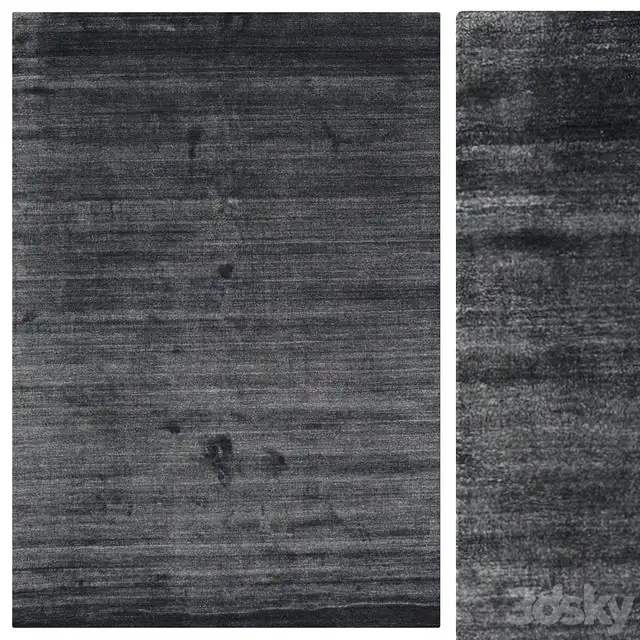 CarpetVista Bamboo silk Loom - Charcoal 