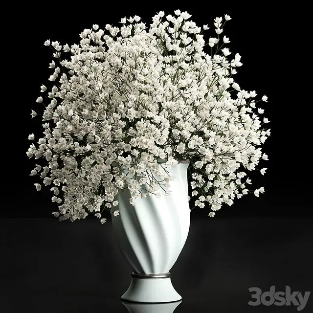 A_beautiful_lush_little_white_bouquet_in_a_classic_vase_Set_107 