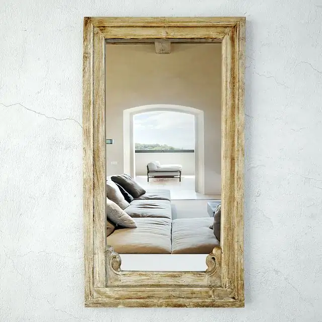 Antique Raja Window Mirror 