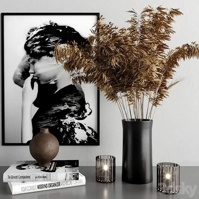 Decoration set with picture 