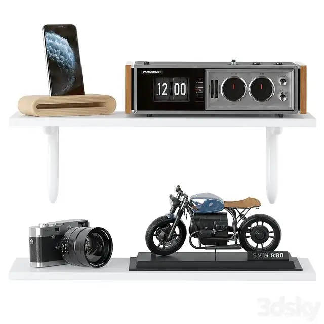 Decorative set shelves 01 