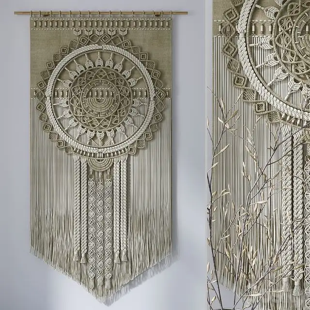 Decorative set with panels Macrame # 6 