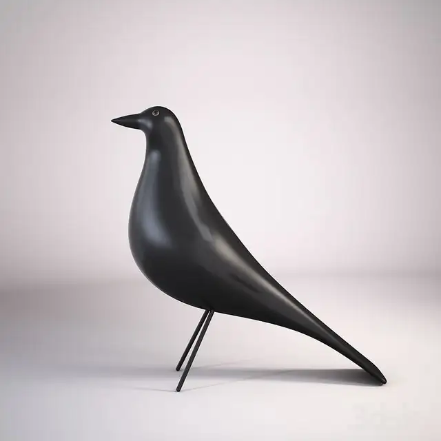 EAMES black wooden bird 