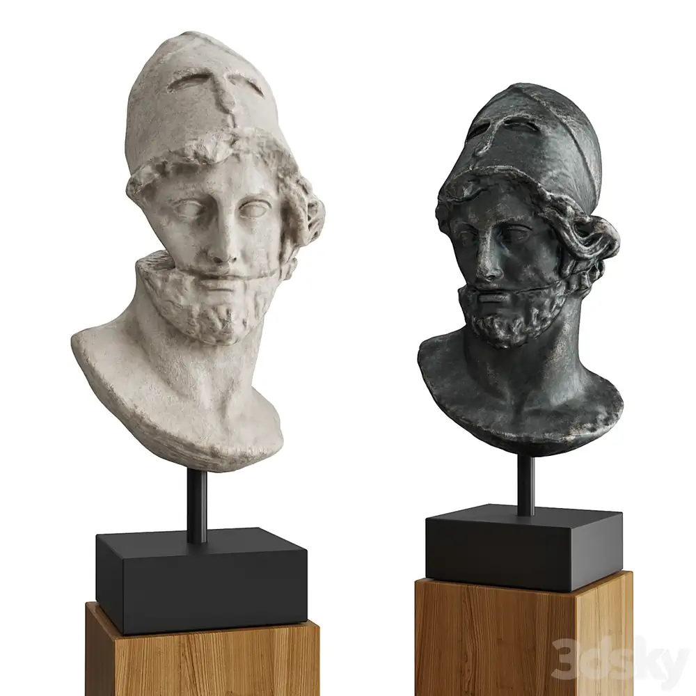 Hermes with helmet bust 