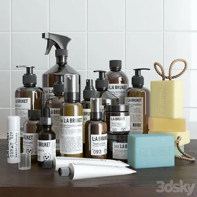 LA Bruket set of decorative cosmetics 